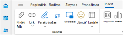 Copilot Outlook el. laiškų kūrimas