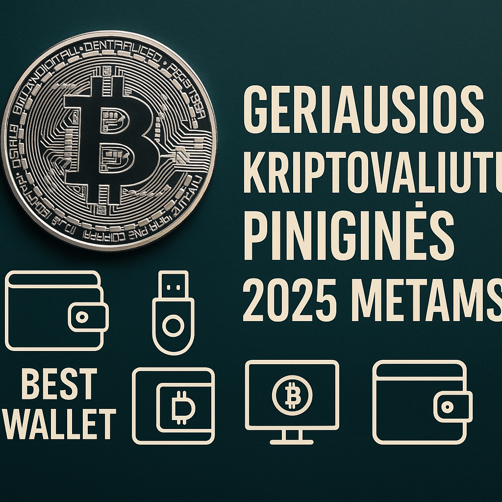 Geriausi kriptovaliutų piniginės 2025 metams